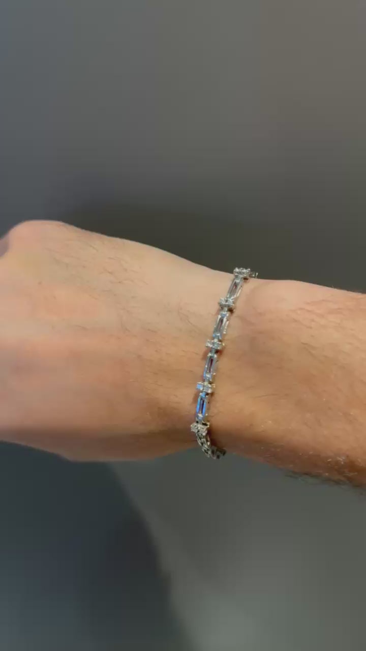 Pulseira de Ouro e Diamantes