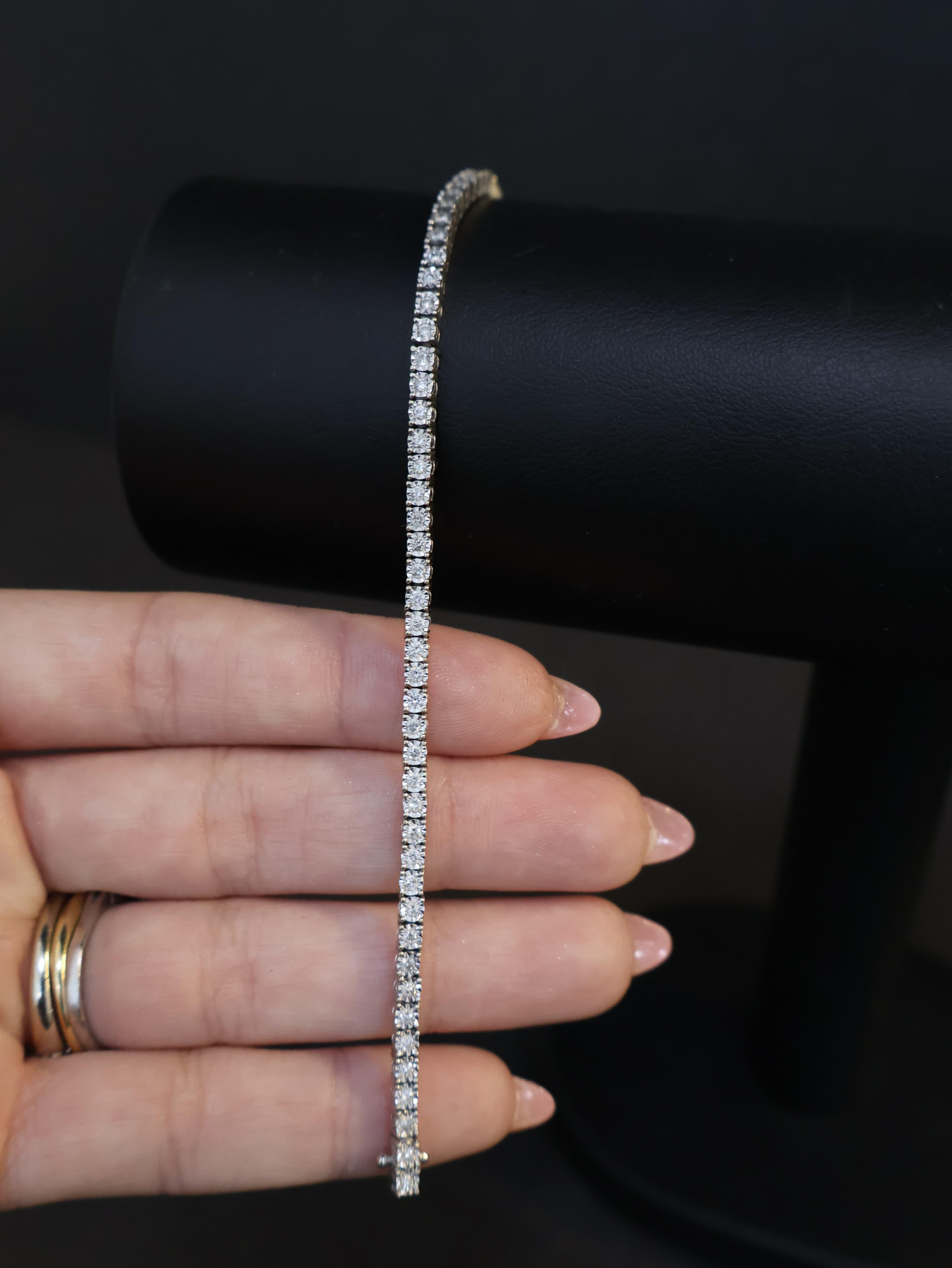 Pulseira Riviera em Ouro e Diamantes