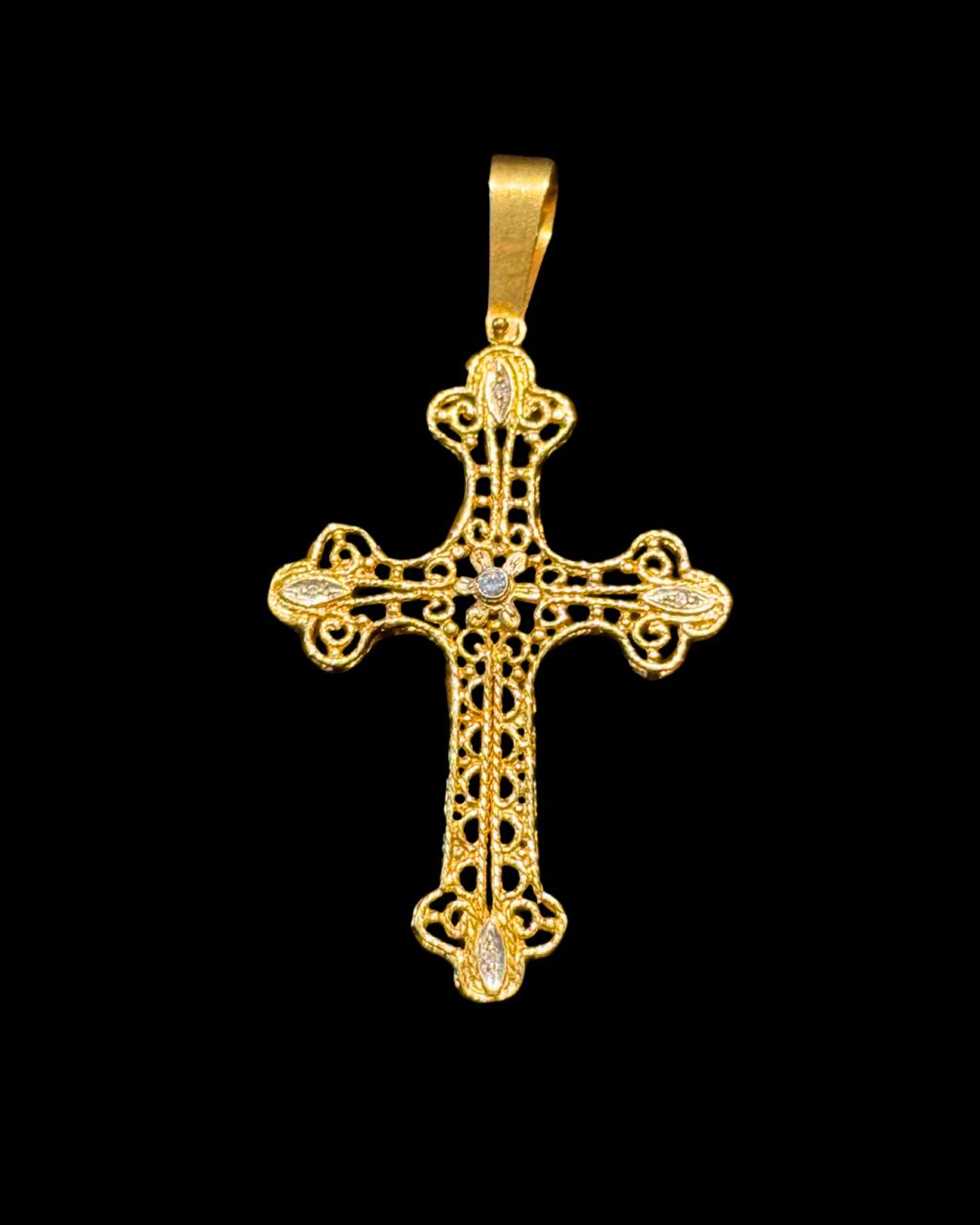 Pingente de Ouro e Diamantes