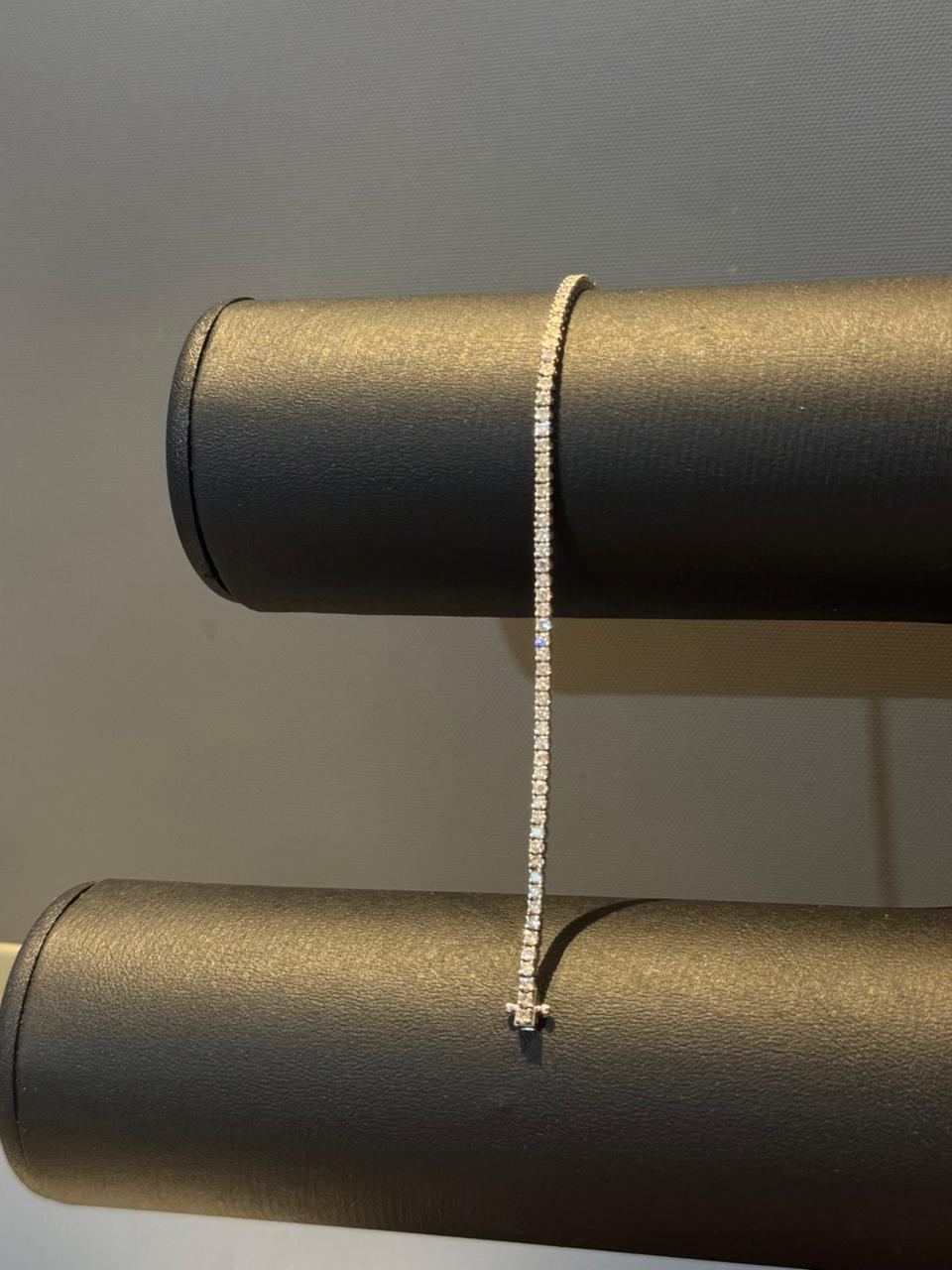 Pulseira Riviera em Ouro e Diamantes