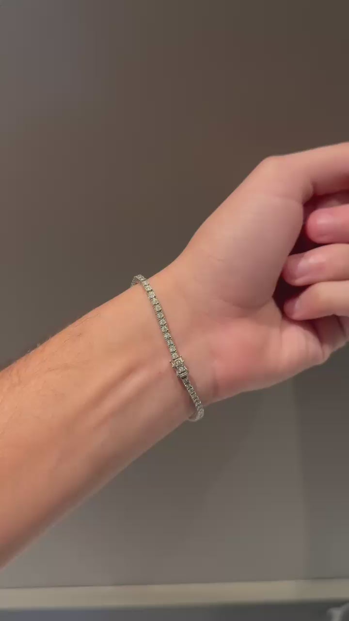Pulseira Riviera em Ouro e Diamantes