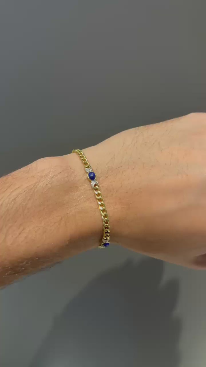 Pulseira de Ouro e Pedras
