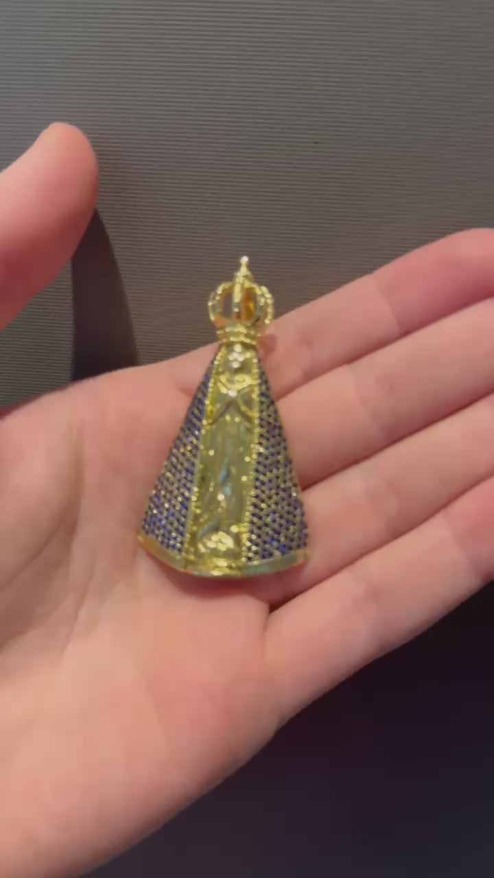 Pingente em Ouro e Pedras