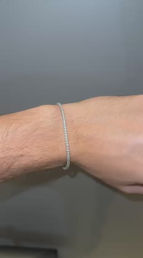 Pulseira Riviera em Ouro e Diamantes