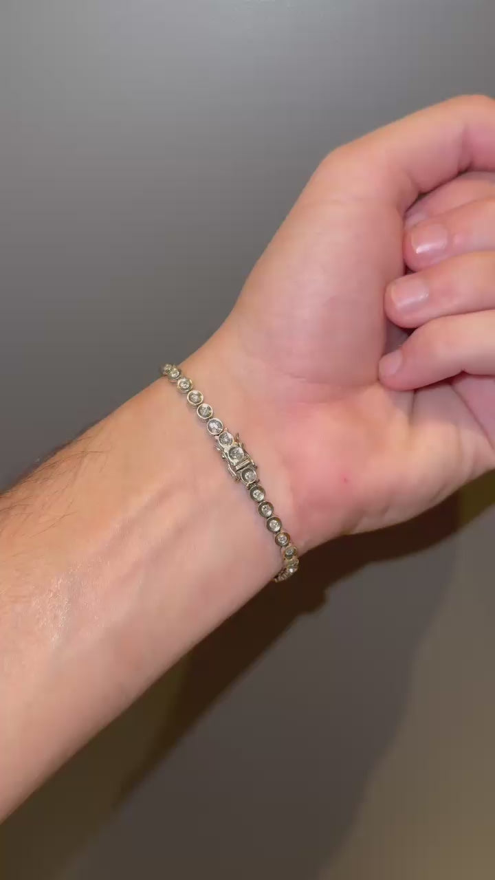 Pulseira Riviera em Ouro e Diamantes